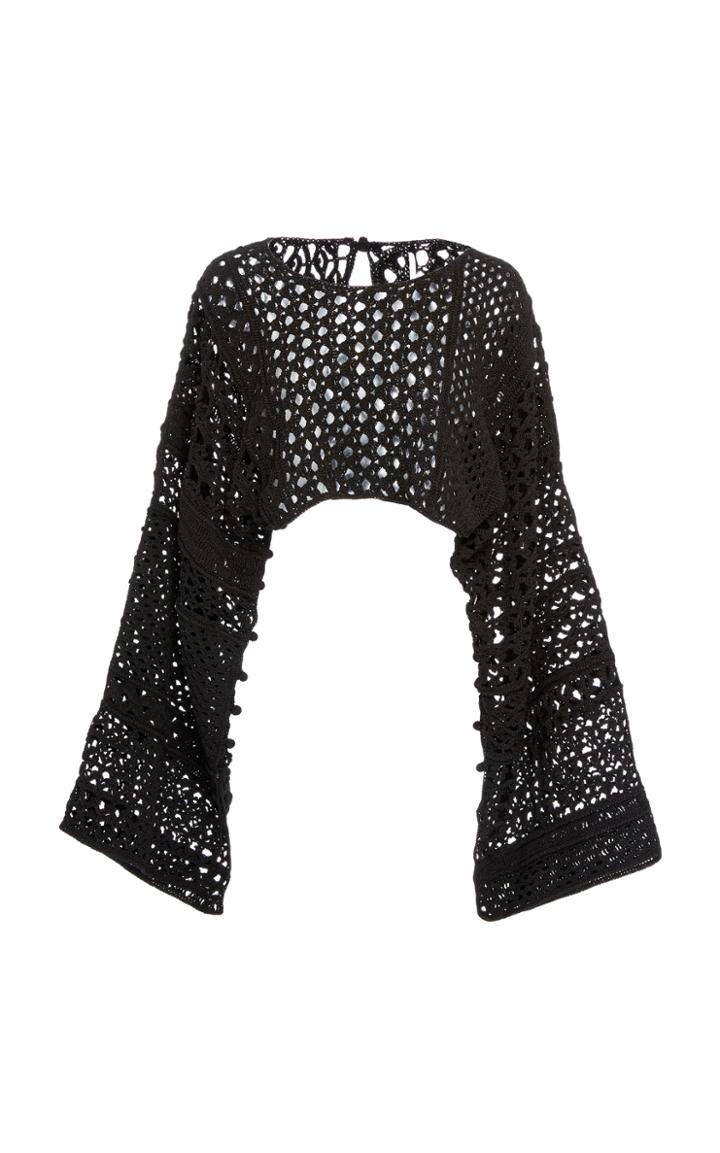 Rosetta Getty Patchwork Crochet Poncho
