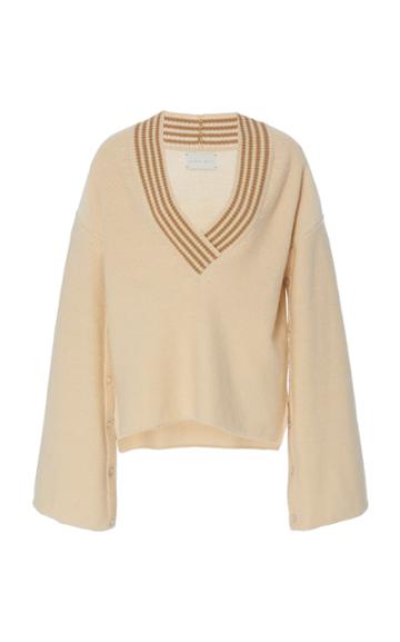 Arje The Formantera V Neck Wool Blend Sweater