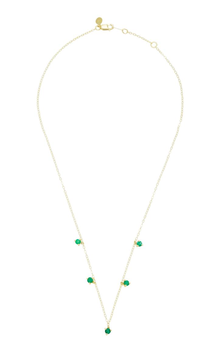 Ila Hunter 14k Gold Emerald Necklace