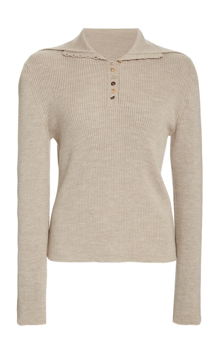 Moda Operandi Deveaux Harper Henley Wool Top