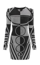 Moda Operandi Balmain Crystal-embellished Graphic Mini Dress Size: 34