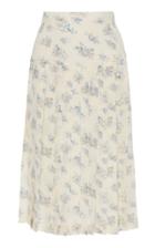 Alessandra Rich Pleated Floral Silk Skirt
