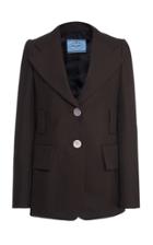 Prada Single-breasted Mohair Wool Blazer