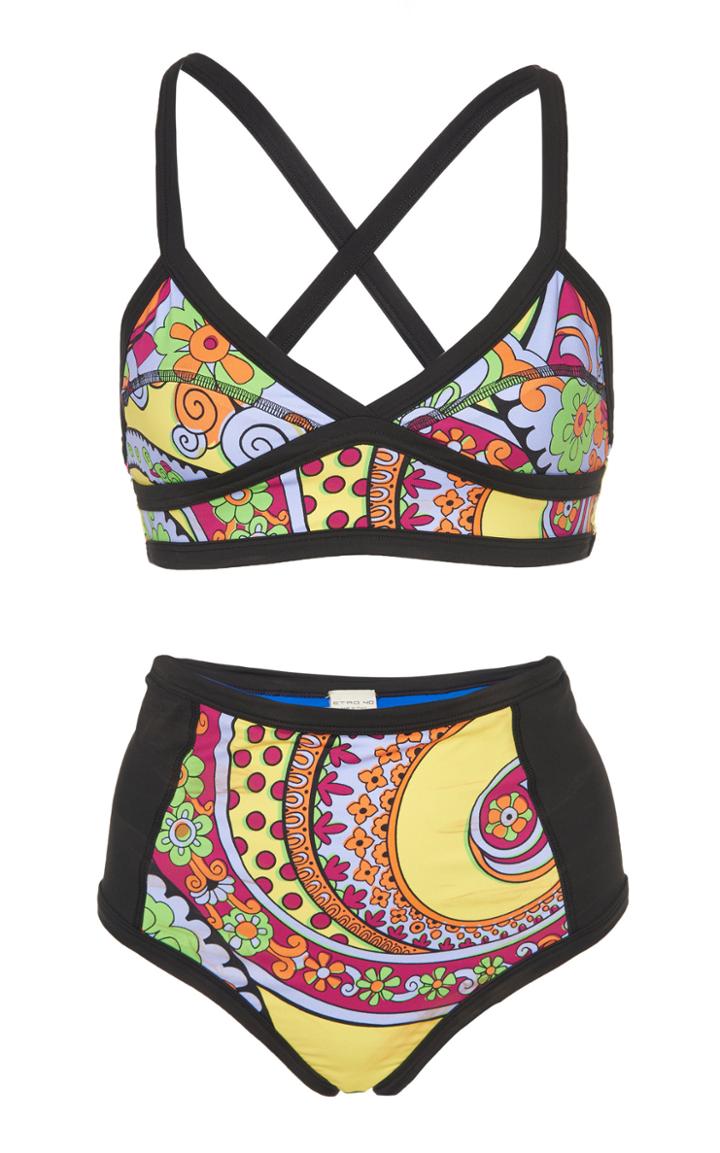 Etro Printed High-waisted Bikini