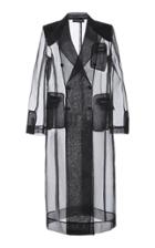 Moda Operandi Dolce & Gabbana Sheer Double Breasted Coat Size: 38