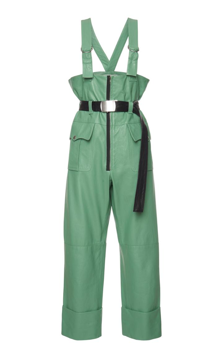 Philosophy Di Lorenzo Serafini Leather Suspended Trouser