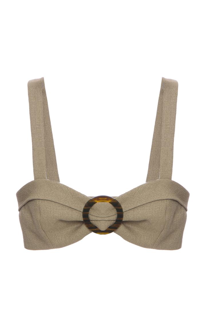 Moda Operandi Patbo Linen Bralette Top Size: 0