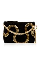 Jimmy Choo Callie Embroidered Suede Top Handle Bag