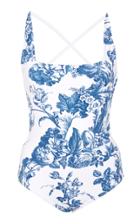 Oscar De La Renta Printed One Piece