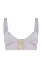 Moda Operandi Raisa Vanessa Crop Top With Gold Buckles