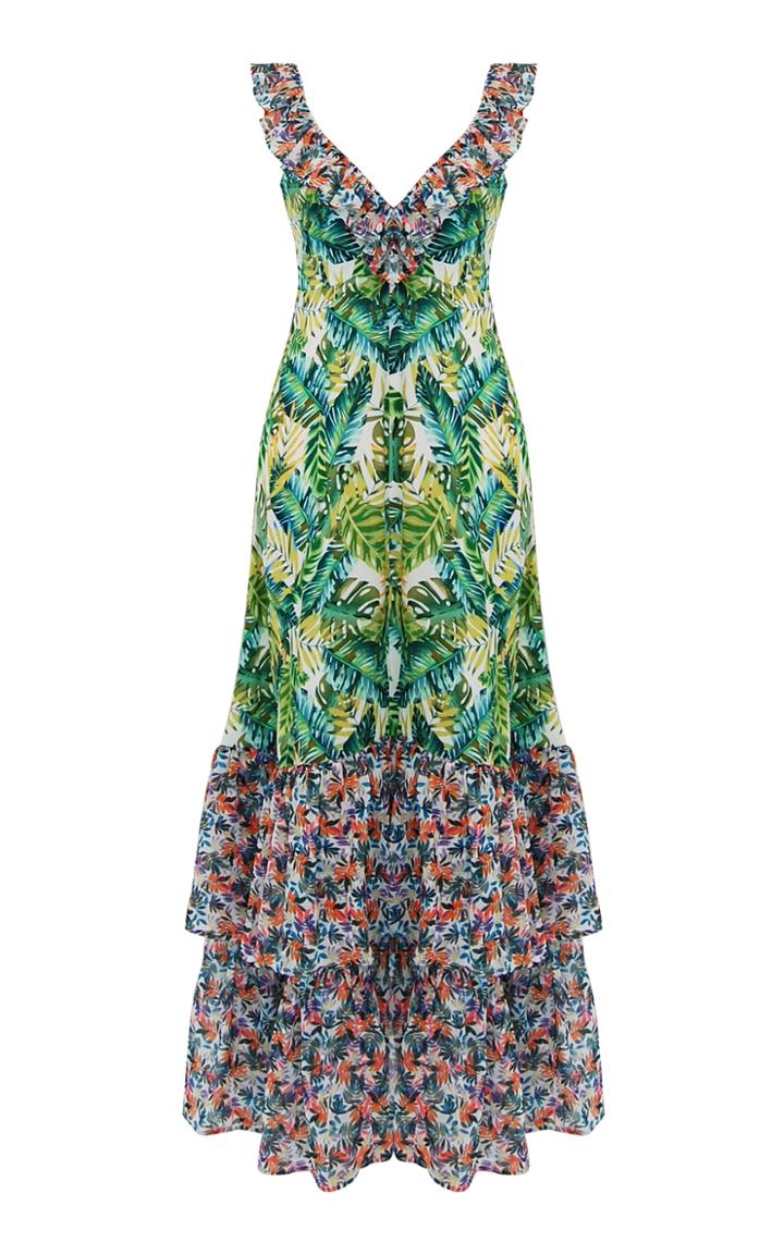 All Things Mochi Amanda Tropical Maxi Dress