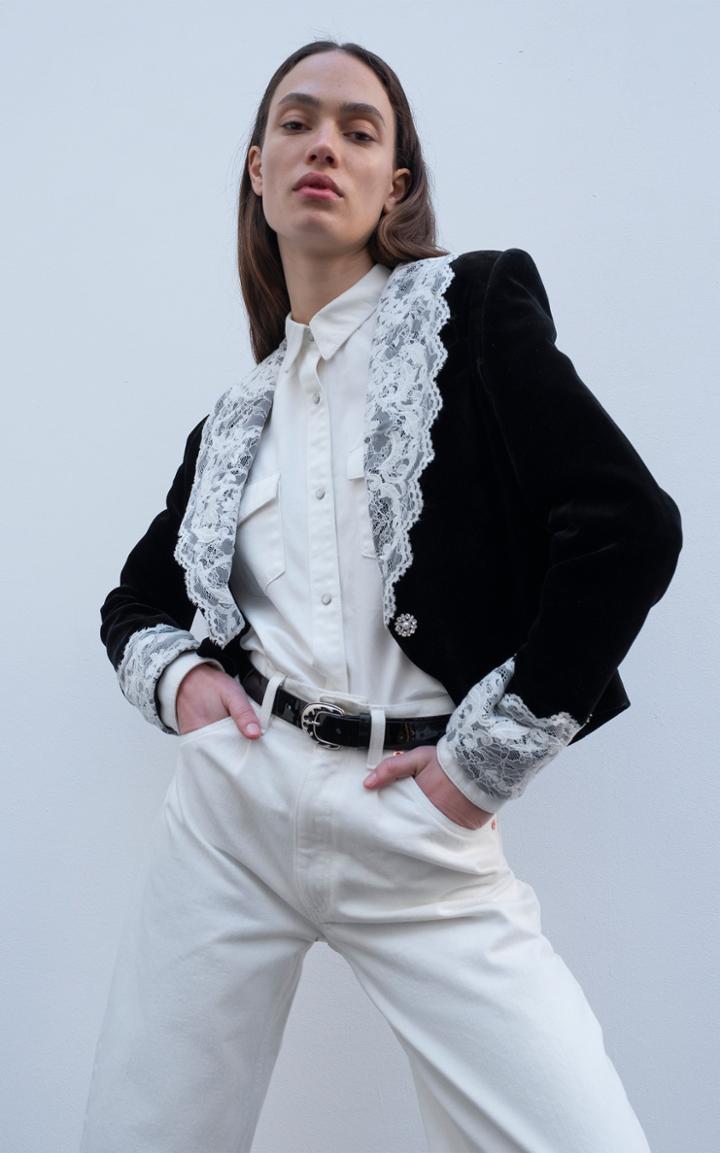 Magda Butrym Aurora Long Sleeve Denim Shirt