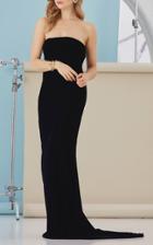 Razan Alazzouni Strapless Velvet Gown