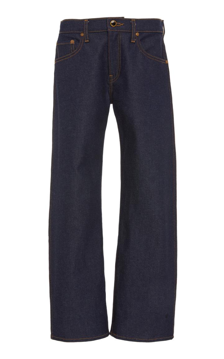Khaite Wendell Cropped Wide-leg Jeans