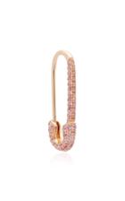 Anita Ko Safety Pin 18k Rose Gold Sapphire Single Earring