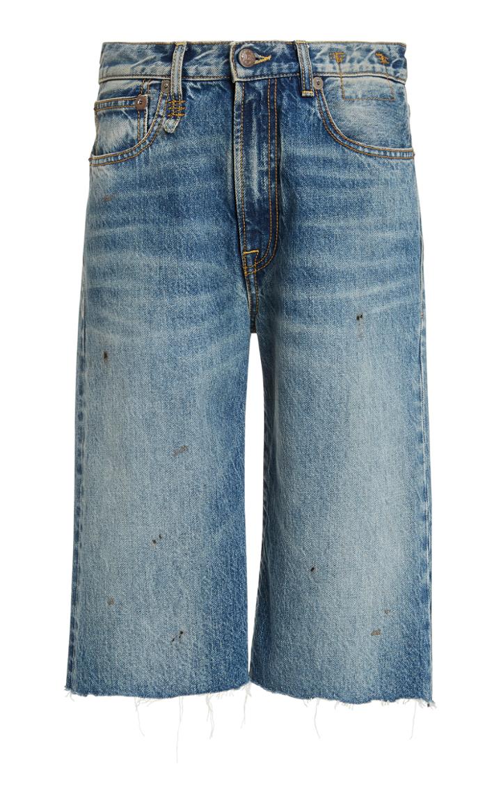 R13 Axl Denim Knee-length Shorts