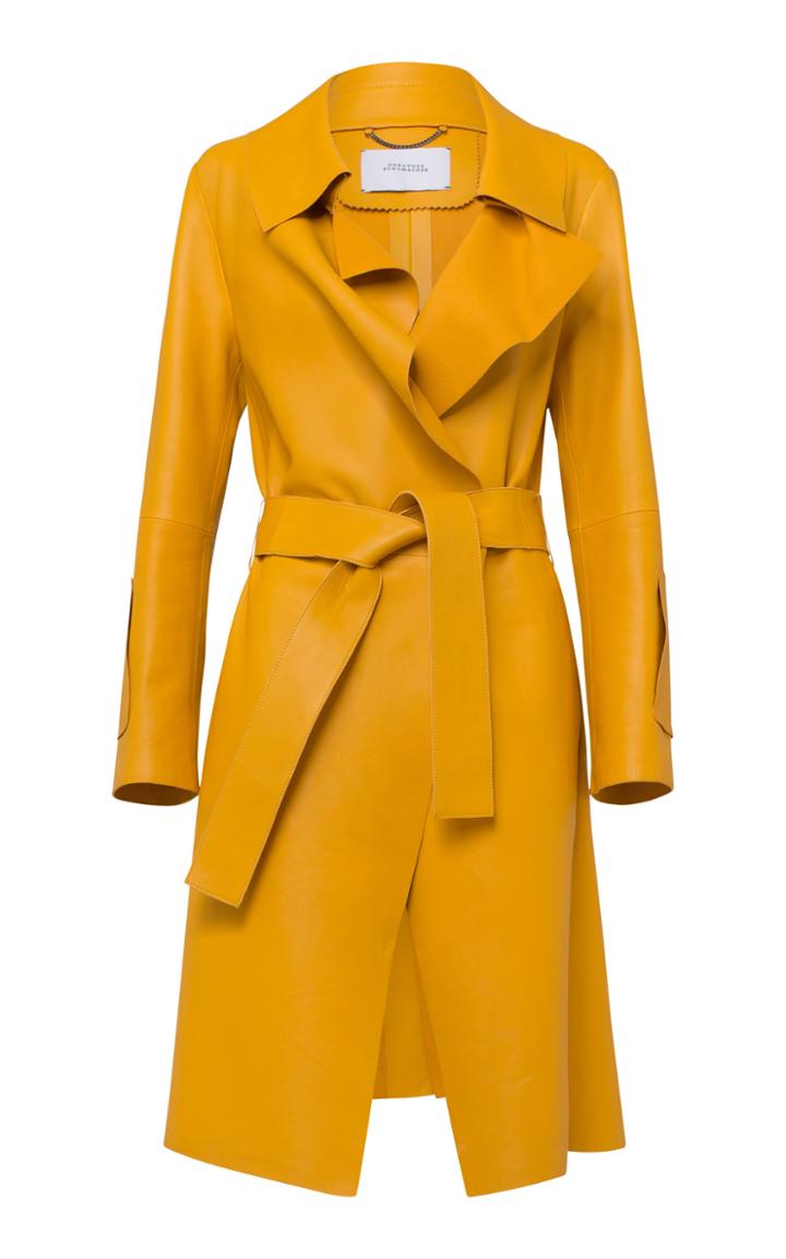 Dorothee Schumacher Modern Volumes Veggie Tan Leather Jacket