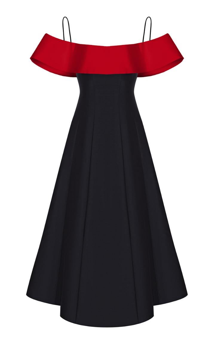 Moda Operandi Rasario Off-the-shoulder Silk Dress Size: 36