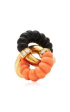 Eleuteri Vintage 18k Yellow Gold And Multi-stone Ring