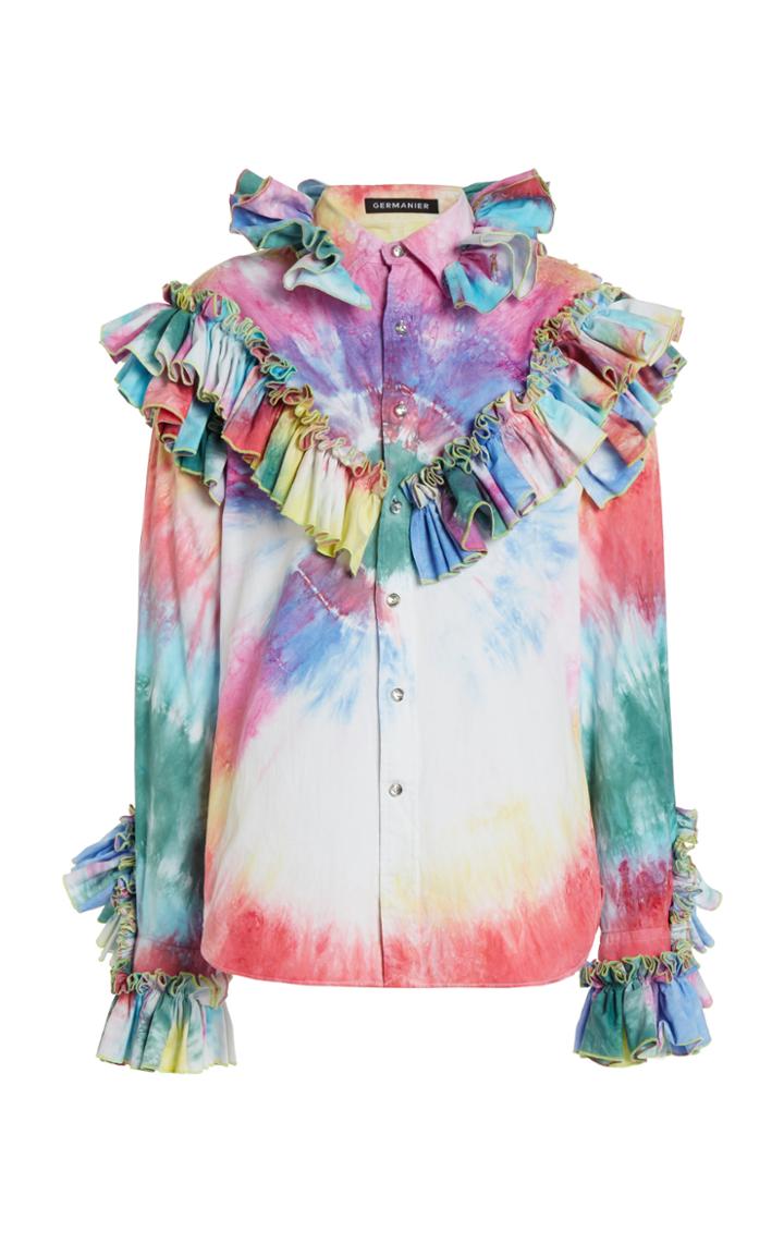 Moda Operandi Germanier Multi Ruffle Button Down