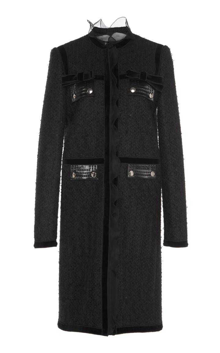 Giambattista Valli Velvet Detail Coat