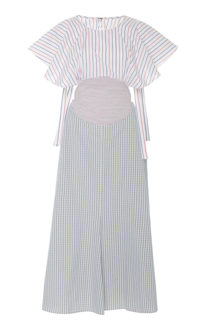 Rosie Assoulin Striped Cotton Midi Dress