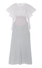 Rosie Assoulin Striped Cotton Midi Dress