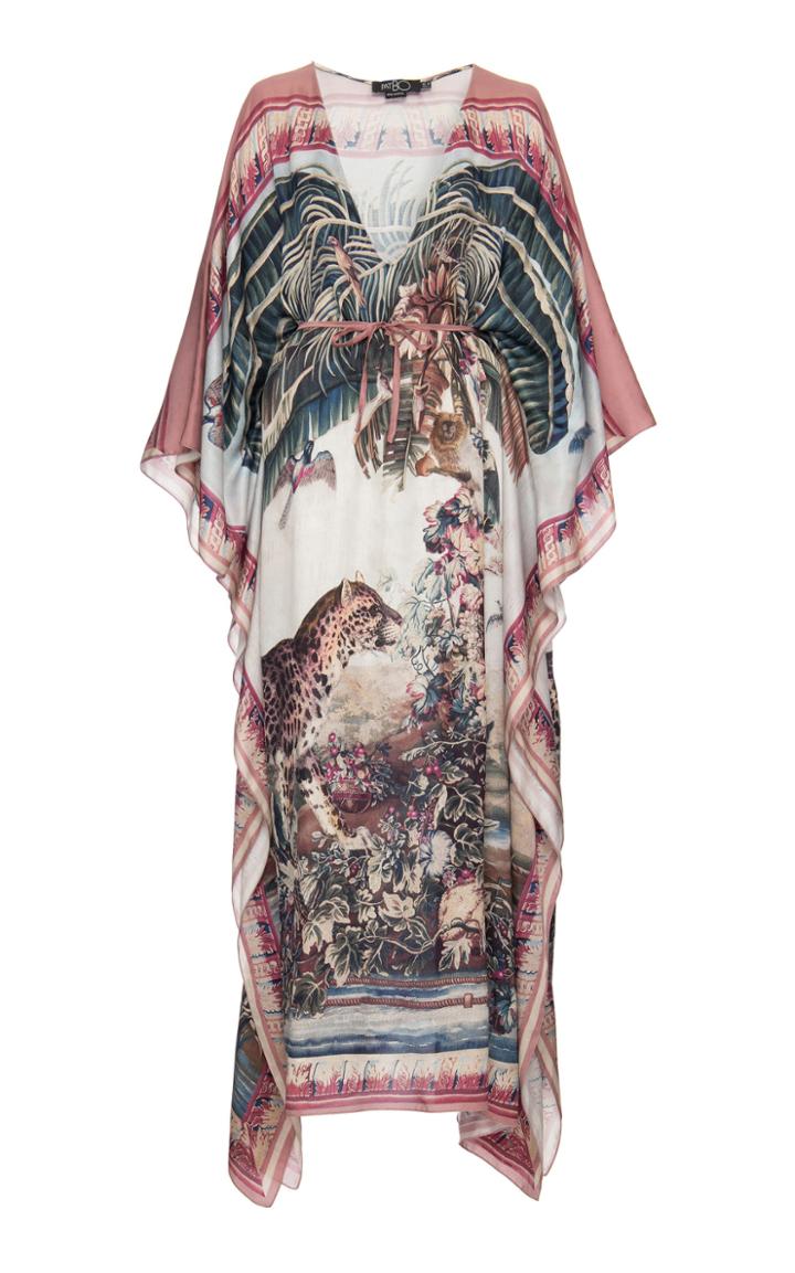 Patbo Vintage Leopard Placed Print Caftan