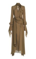 Moda Operandi Roland Mouret Rosehill Pussy-bow Silk Dress