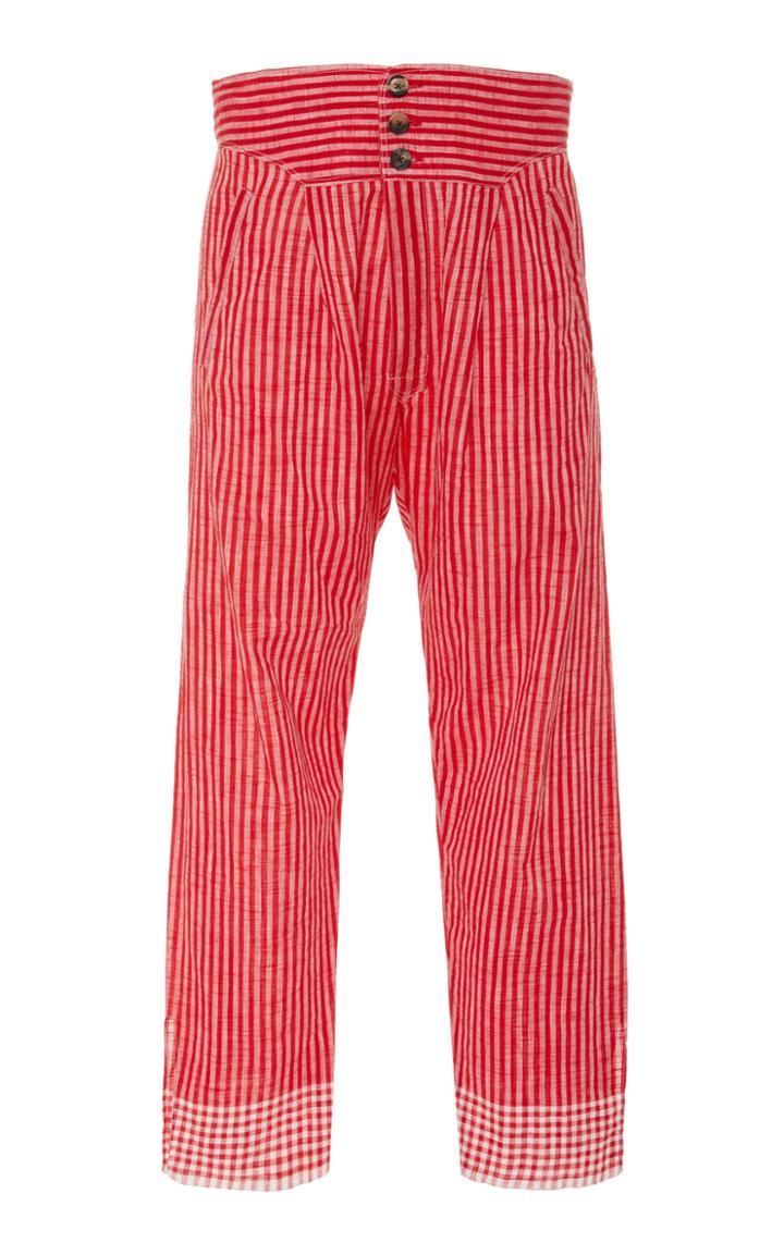 Bode Stripe Check Sleeper Pant