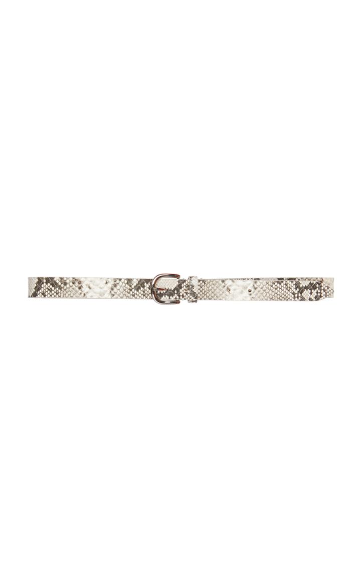 Isabel Marant Zap Snake-effect Leather Belt
