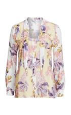 We Are Kindred Raye Spliced Crepe De Chine Shirt