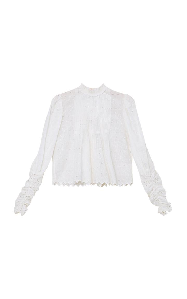 Moda Operandi Bytimo Broderie Anglaise Cotton-blend Top