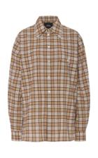 Moda Operandi Marc Jacobs Oversized Plaid Cotton Button-front Shirt Size: 0