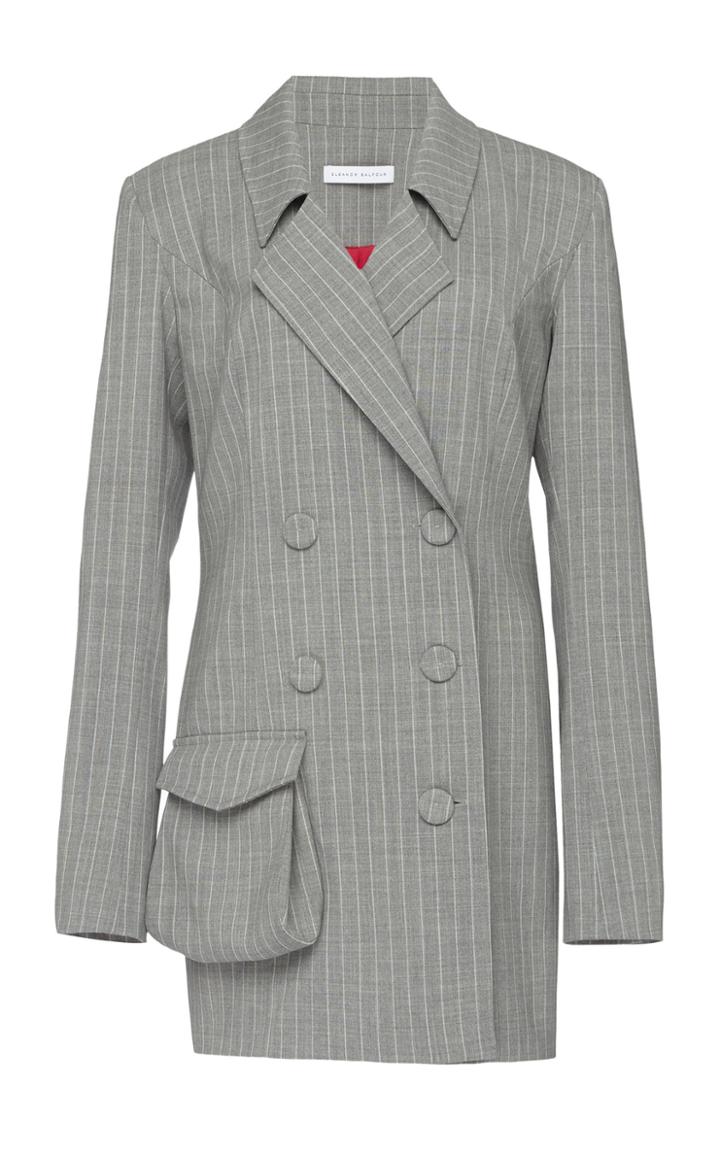 Eleanor Balfour Estella Double-breasted Wool Mini Dress