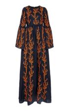 Moda Operandi Agua By Agua Bendita Papaya Arrecife Embroidered Maxi Dress