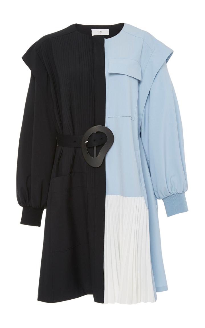 Tibi Edith Long Sleeve Mini Dress