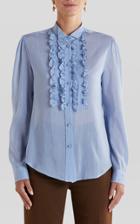Moda Operandi Etro Ruffled Cotton-silk Shirt