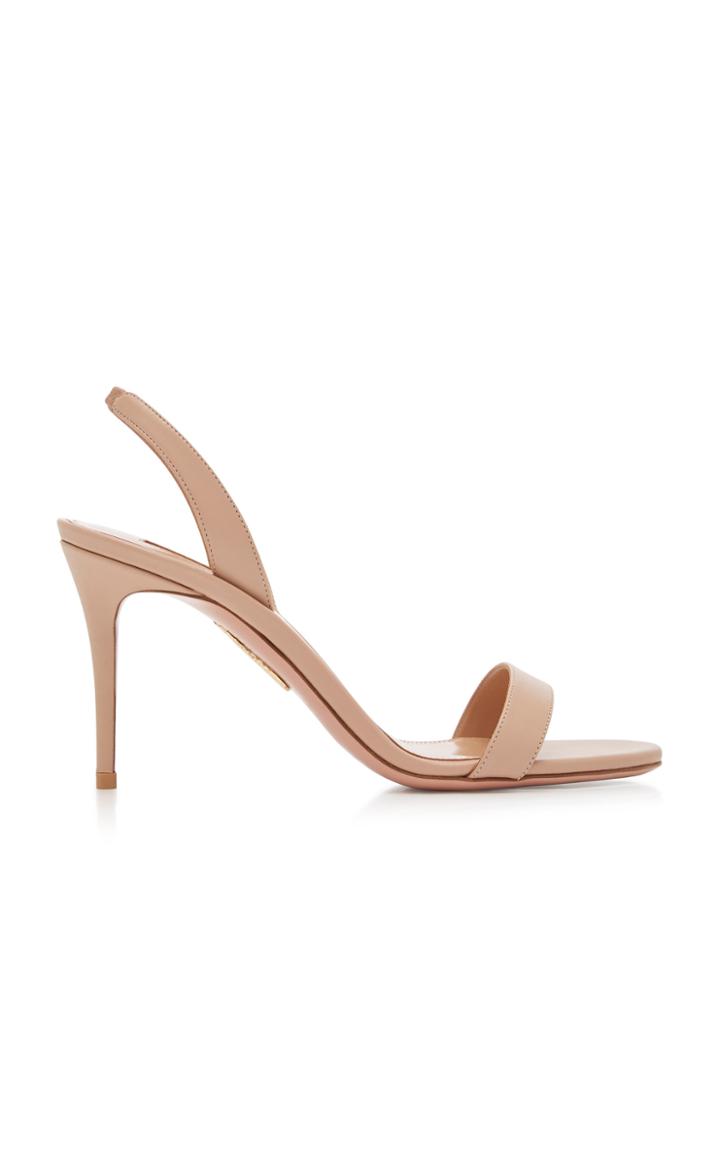 Aquazzura So Nude Leather Sandals
