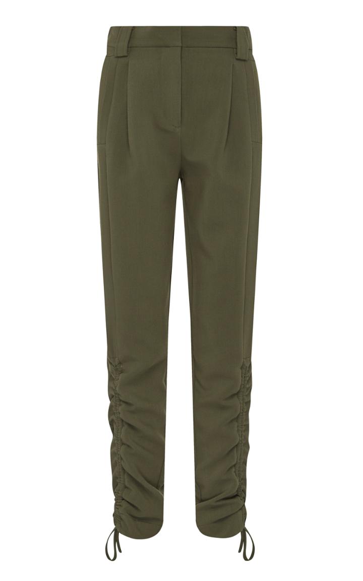 Moda Operandi Aje Interlace Ruched Crepe Skinny Pants