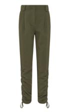 Moda Operandi Aje Interlace Ruched Crepe Skinny Pants