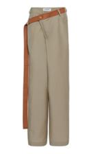 Moda Operandi Lanvin Asymmetric Mohair-wool Blend Trousers Size: 40
