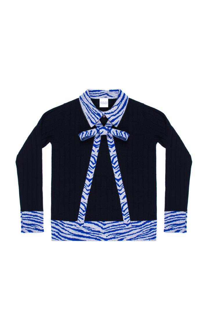 Madeleine Thompson Iago Pussy Bow Cashmere Sweater