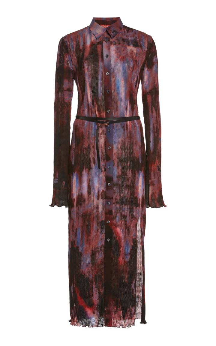 Moda Operandi Altuzarra Laverne Belted Pliss Dress
