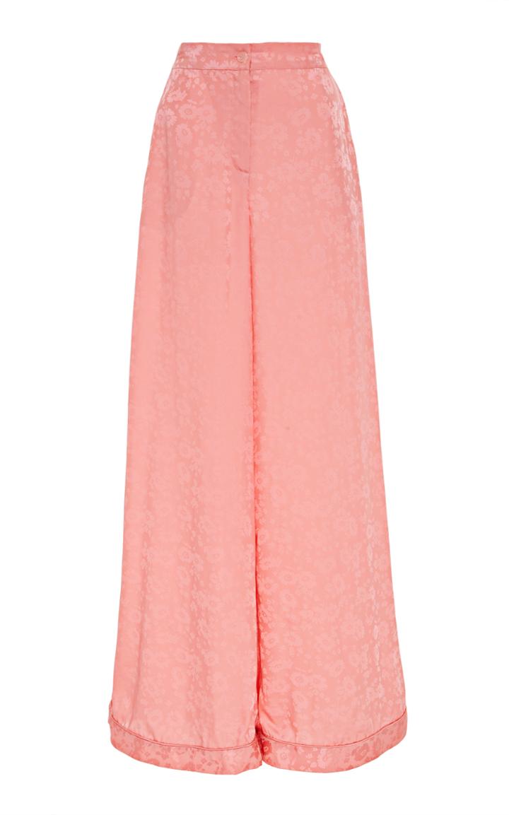 Jill Stuart Mica High Waist Floral Jacquard Pant