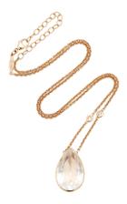 Jacquie Aiche Diamond Quartz Teardrop Necklace