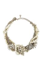 Lulu Frost One-of-a-kind Vintage Pearl Crystal Necklace #1