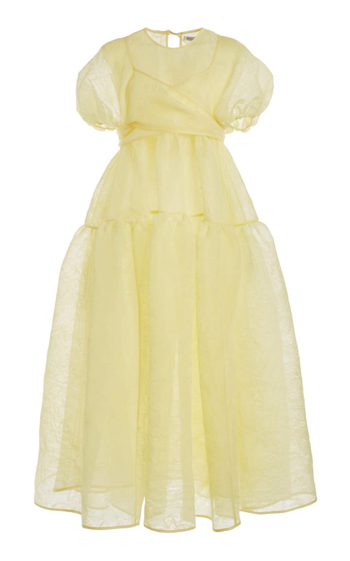 Moda Operandi Cecilie Bahnsen Anna Textured Organza Wrap Dress