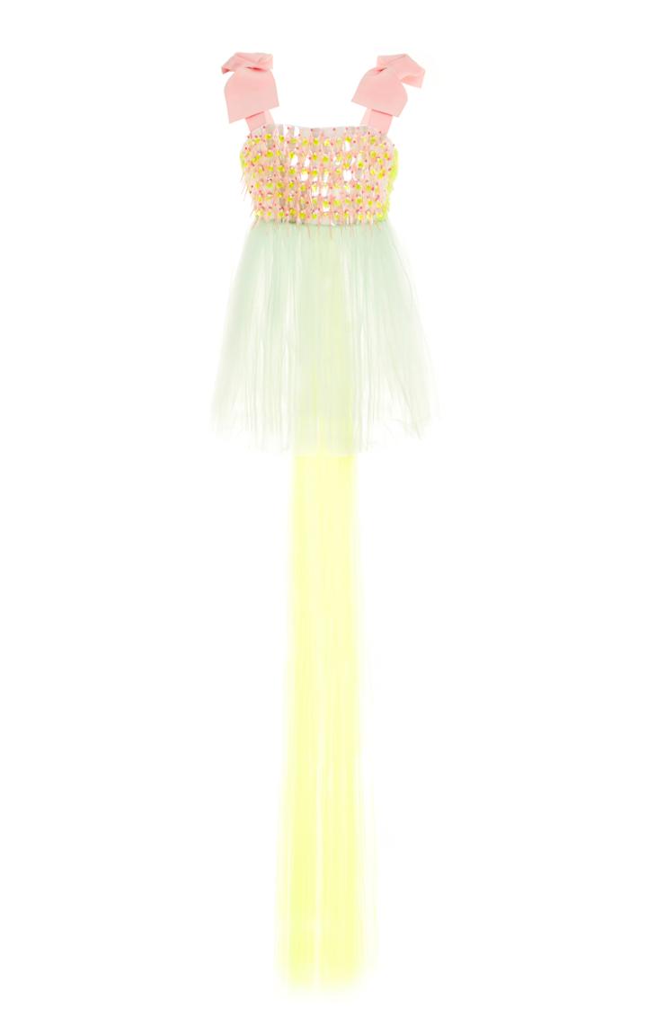 Delpozo Embroidered Tulle Top