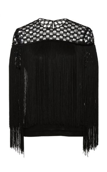 Naeem Khan Fringe Sweater